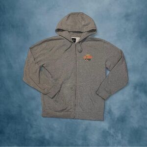Vans US surfer open Gray Zip-Up Hoodie (small sleeve stain)